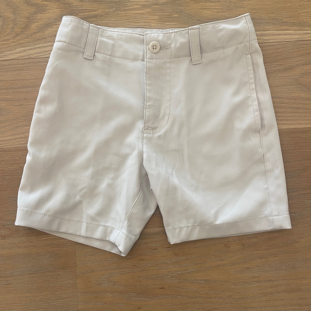 Class Club Tan Flat Front Shorts